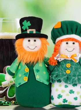 Iish Leafy Day Doll Figue St. Patick's Day Paty Supplies