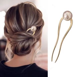 Shell Women Hairp Clip Hair Metal shaped Pearl New