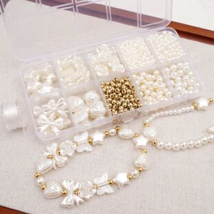 Pearl Spacer DIY box Jewelry For Faux Kit 800pcs Beads