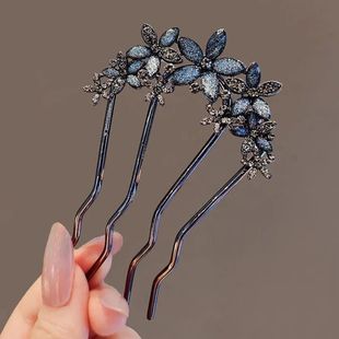 Hair Bun Accessories Elegant Flower French Pearl Retro