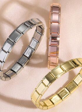 FTCY Italian Charm Stainless Steel Bracelets For Women Men