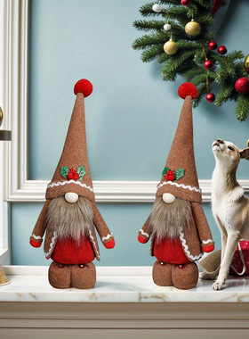 Chistmas Decoation Gingebead Man Holiday Rudolph Faceless