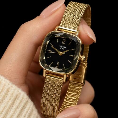 Time Gold Women's Watch Simple Fashion Squae Dial