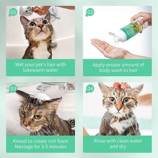 Cats Tea Anti Wash Pet Bath Oil with Shampoo Itch Dogs