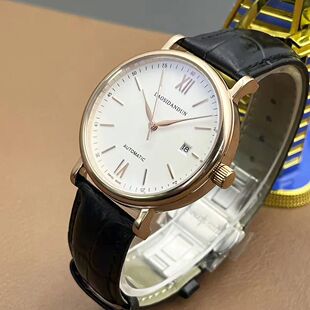 39.2mm rose gold stainless steel case waterproof white dial
