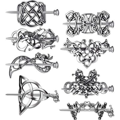 Viking Celtic Hair Clips Vintage Celtic Knot Hairp Retro