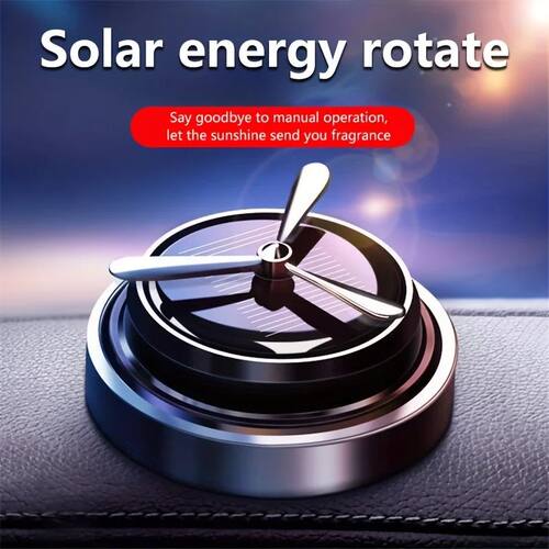 Car Solar Rotating Perfume Diffuser Car Fragrance