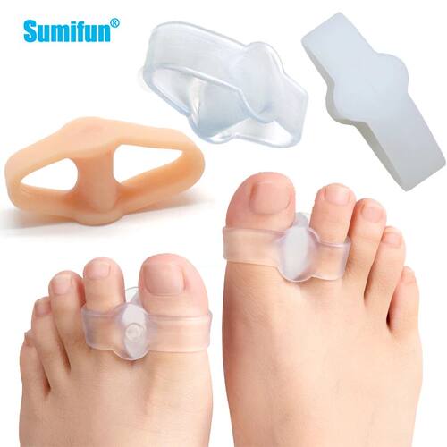 3 Types Soft Elastic Toe Separator Silicone Hallux Valgus