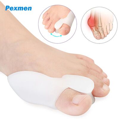 Pexmen 2/4/8Pcs Gel Big Toe Separator Bunion Corrector Pain
