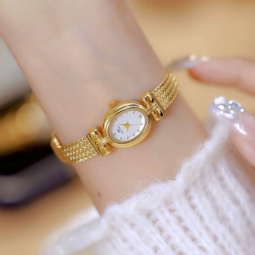 New Ladies Watches Vintage Luxury High Quality Gold Oval
