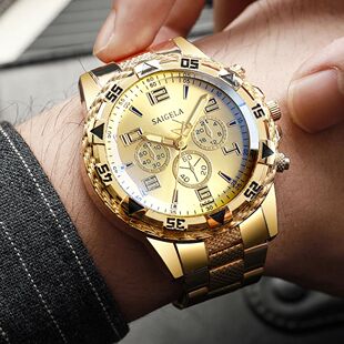 Men Business WatchesStainless Steel Band Male's Quartz Watch