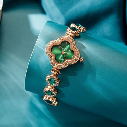 LByzHan Women Watch Vintage  Set Diamond es Small Green
