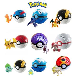 Aниме Pokemon Pikachu Mewtwo Action Figure Explode Ball