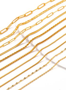 5pc 18K Gold Color PVD Plated Stainless Steel Cuba Cross O