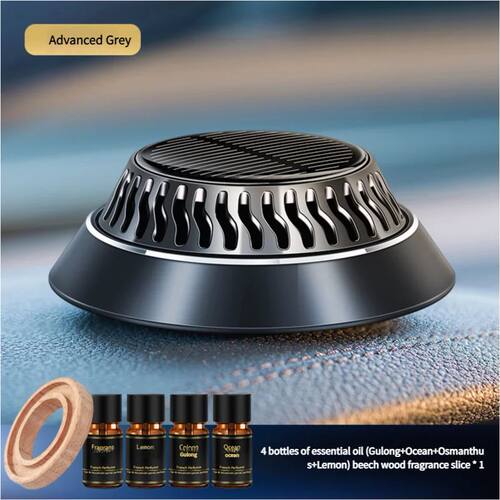 Solar Car Air Fresheners Auto Rotating Solar Aromatherapy