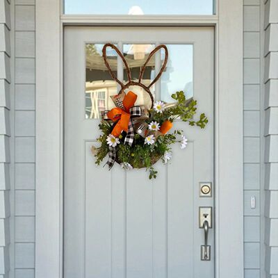 50cm Bunny Easter Wreath Easter Wreath Door Hanging Spring