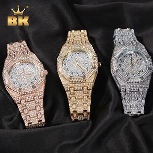THE BLING KING Arabic Numerals Mens Watches Hip HopLuxury