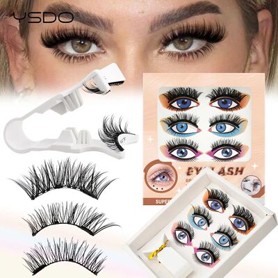 3/1 Pair Magnetic Lashes Kit for Eye Soft No Glue Needed
