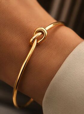 Stainless Steel Bracelets Vintage Men'sWoven Twist Texture