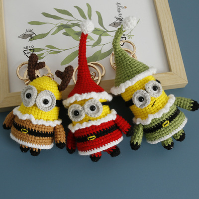 Christmas Hand-woven Big-eyed Cute Doll Wool Crocheted