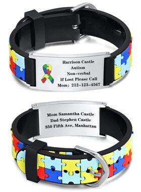 Personalized Autism Aspergers Bracelet for Little Boy Girl