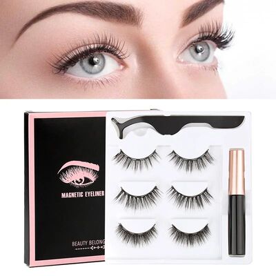 Magnetic Eyelashes 3D Mink Eyelashes Makeup Magnetic Lashes