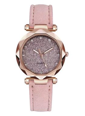 New Stay Sky Silve Powde Face Flash Face Women's Watch