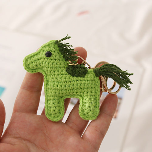 Creative Hand-made Wool Pendant Cartoon Key Chain