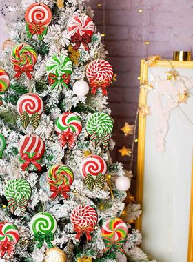 24 Pieces Peppemint Chistmas e Onaments Coloful Peppemint