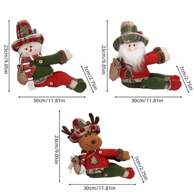 Chistmas Festival Decoation Supplies Stiped Hat Foest Old