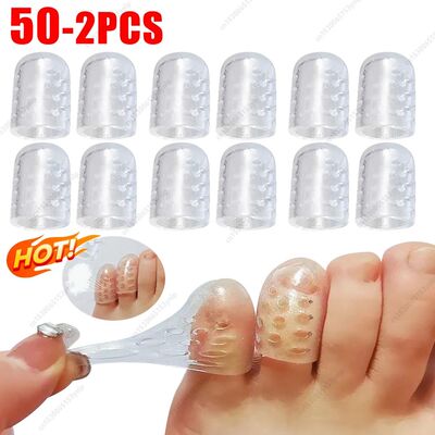Toenails Protection Relief Pain Silicon Resin Toe Caps