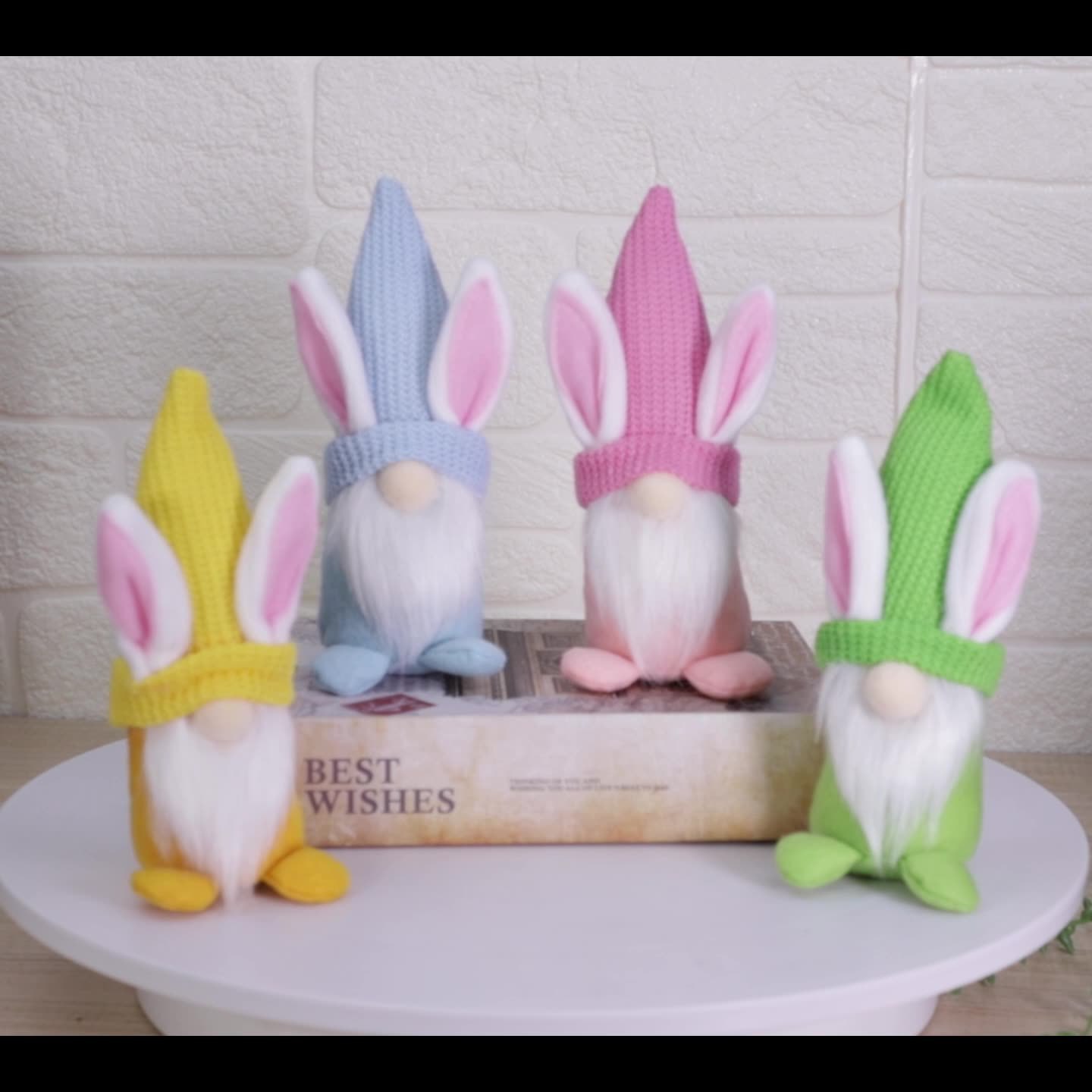 Easte Bunny Gnome Doll Elf Doll Onaments Home Decoative