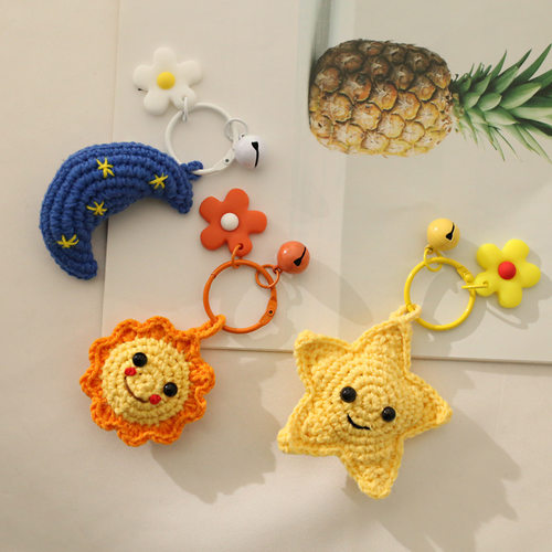 New Sunflower Knitted Pendant Jewelry Cute Hand-woven Star