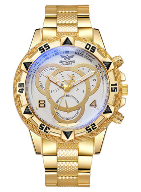 Fashion Blue Evebight Dial Men's Watch Men's Watch Quatz