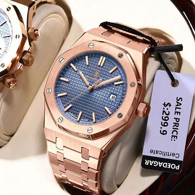 POEDAGAR Luxury Business Man Wristwatch Waterproof Luminous