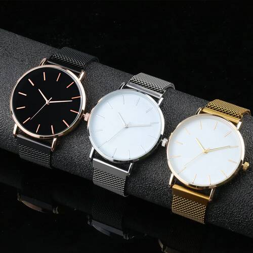 Gold malist Men Fashion Ulta Thin Watches Business Simple