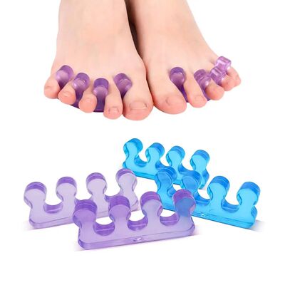 2pcs (1pair)Soft Silicone Finger Toe Separator Soft-Silicon