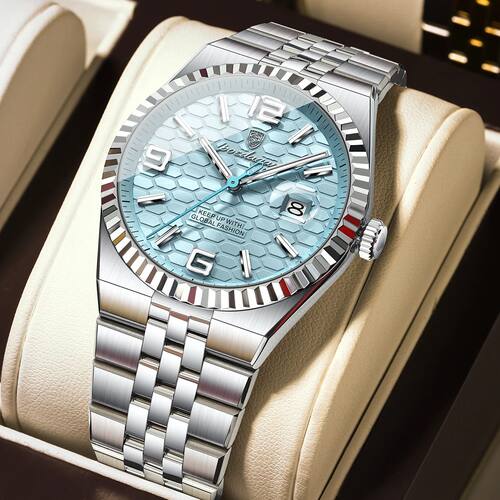 POEDAGAR High Quality Original Men Clock Waterproof