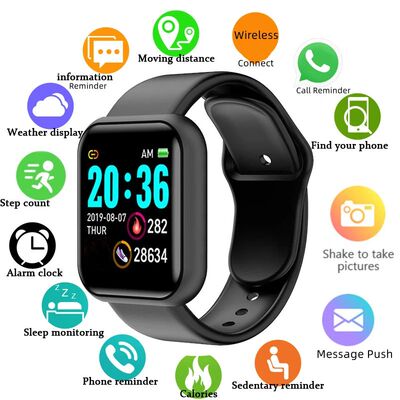 Multifunctional Smat Watch Men Women Bluetooth Connected