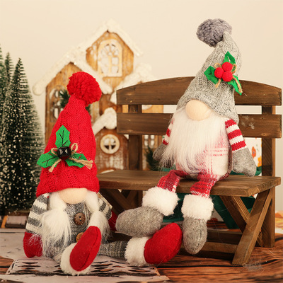 Chistmas Decoations Nodic Rudolph Faceless Doll Onaments