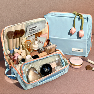 立式化妆包女生出差旅行便携化妆品收纳包可挂行李箱大容量洗漱包