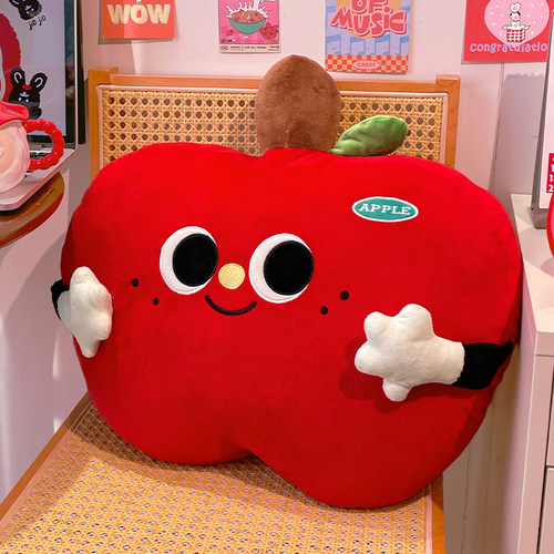 可爱苹果抱枕客厅沙发毛绒玩偶