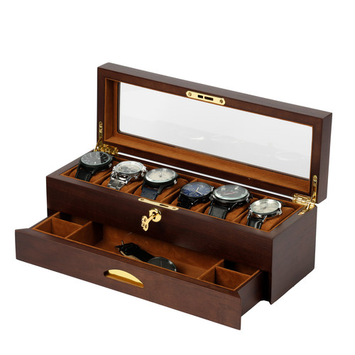 木质多功能手表首饰一体收纳盒子