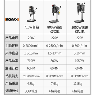 台钻小型家用220v工业级钻床多功能高精度工作台微型钻孔机小台转