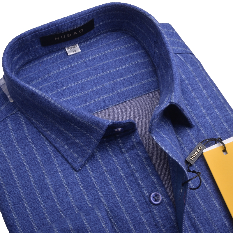 羊毛内胆保暖衬衫纯棉格子海螺潮