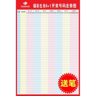 福彩生肖6+1体彩彩票店投注广告定制双色球3D快3大乐透走势图表格