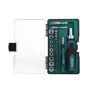 世达棘轮螺丝刀套筒套装批头手柄自动多用省力双向十字一字螺丝刀