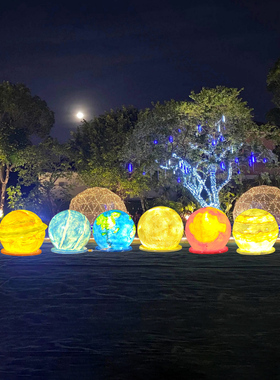 玻璃钢八大行星模型雕塑