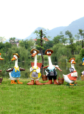 树脂玻璃钢卡通户外公园仿真动物