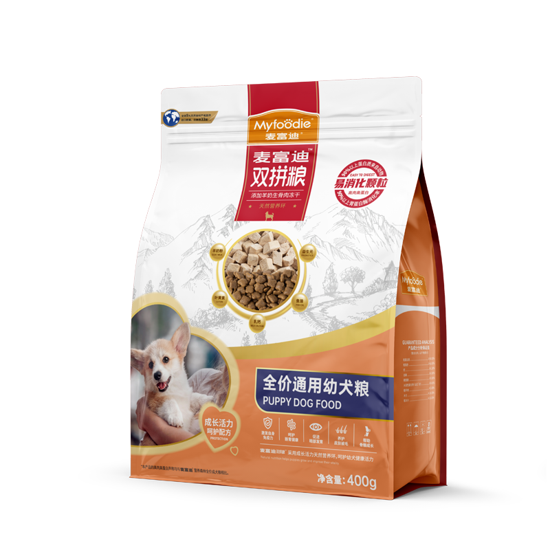 麦富迪通幼全犬种生骨肉冻干犬粮